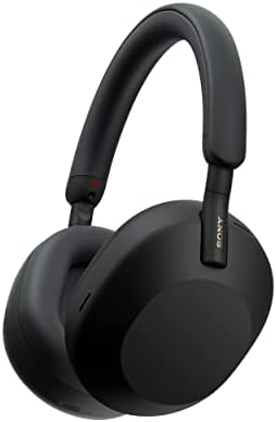 Sony WH-1000XM5 The Best Wireless Noise Canceling Headphones with Auto Noise Canceling Optimizer, Crystal Clear Hands-Free Calling, and Alexa Voice Control, Black