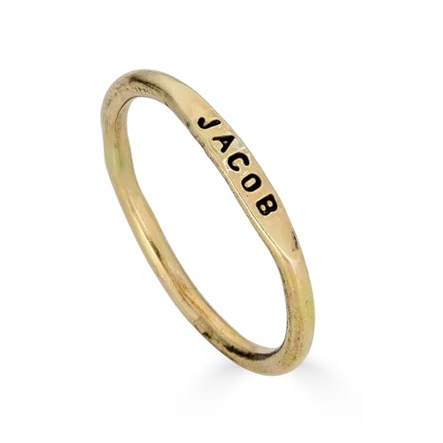 Teeny Tiny Stacking 14k Gold Filled PERSONALIZED STACKING Ring By Hannah Design