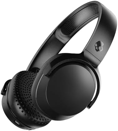 Skullcandy Riff 2 On-Ear Wireless Headphones, 34 Hr Battery, Microphone, Works with iPhone Android and Bluetooth Devices – Black