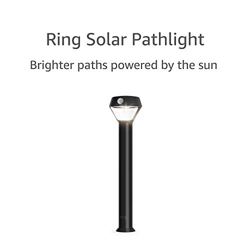 Ring Solar Pathlight – Outdoor Motion-Sensor Security Light, Black (Bridge required)