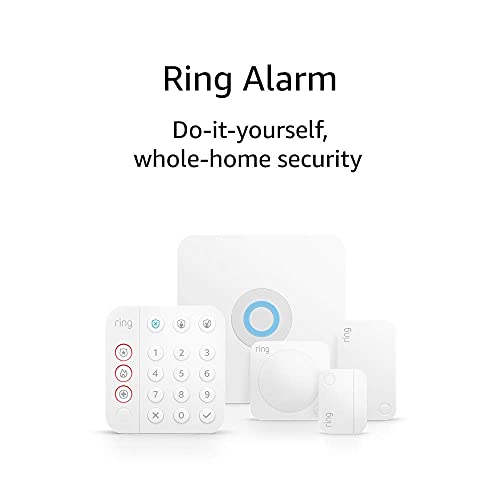 Certified Refurbished Ring Alarm 5-piece kit (2nd Gen) – home security system with optional 24/7 professional monitoring – Works with Alexa