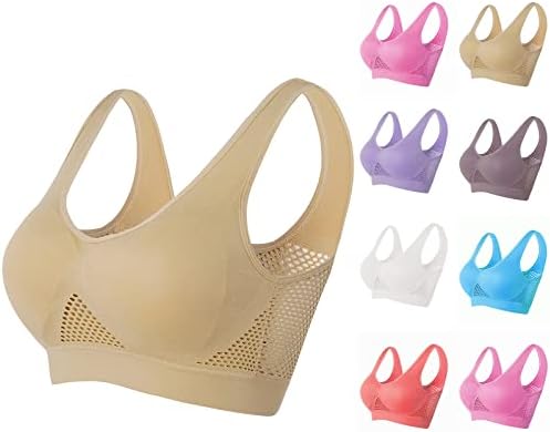 Sports Bras for Women High Support Breathable Cool Liftup Air Bra, Front Closure Bras Women Plus Size Comfortable Sport Bras