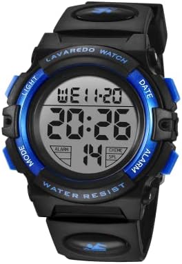 Kids Watch,Boys Watch for 3-15 Year Old Boys,Digital Sport Outdoor Multifunctional Chronograph LED 50 M Waterproof Alarm Calendar Analog Watch for Children with Silicone Band,Kids Gift