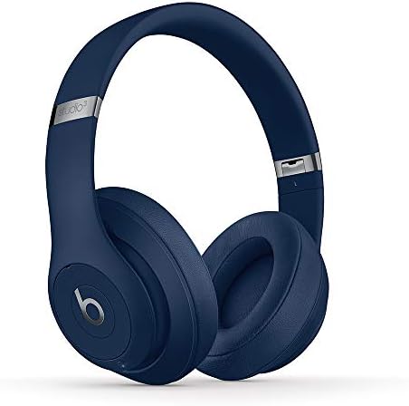 Beats Studio3 Wireless Noise Cancelling Over-Ear Headphones – Apple W1 Headphone Chip, Class 1 Bluetooth, Active Noise Cancelling, 22 Hours of Listening Time – Blue (Previous Model)