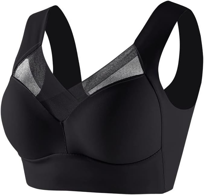 Push Up Bras for Women Plus Size No Underwire Comfortable Full Coverage Everyday Bra Soft Support Wireless Sport Bras