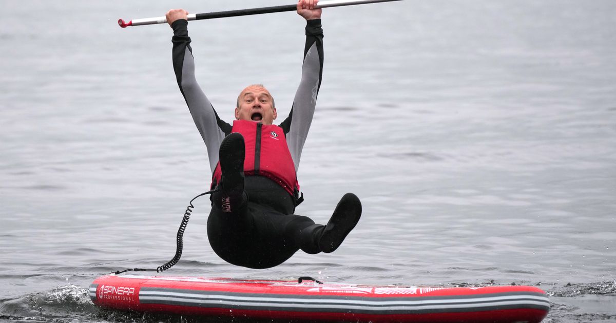 Lib Dem Leader Ed Davey Falls Off Paddleboard ‘On Purpose’