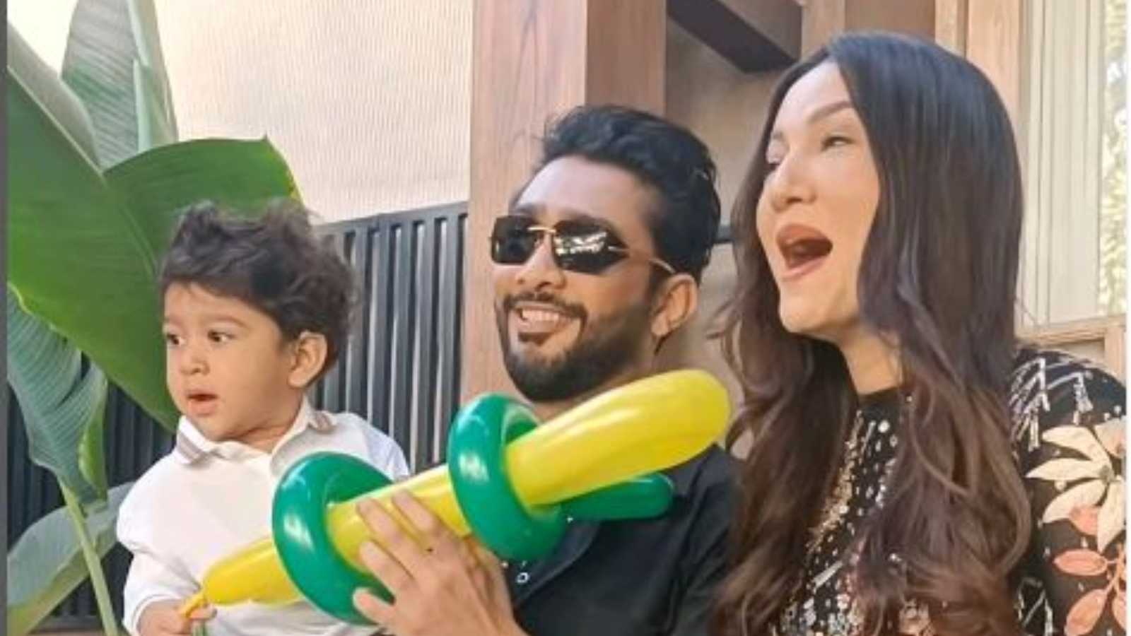 Gauahar Khan and Zaid Darbar’s son Zehaan’s birthday party gatecrashed by BMC, local body dismantle jungle-themed decor | Television News