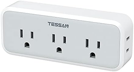 Multi Plug Outlet Extender, TESSAN Surge Protector Wall Plug Splitter with 5 Electrical Outlet Expander, Multiple Plug Adapter for Travel Home Office