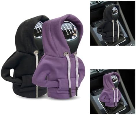 Car Gear Shift Hoodie, Fashionable Gear Shift Knob Cover, Mini Hoodie for Auto Shifter, Auto Interior Cute Gadgets,Universal Car Decor Accessories