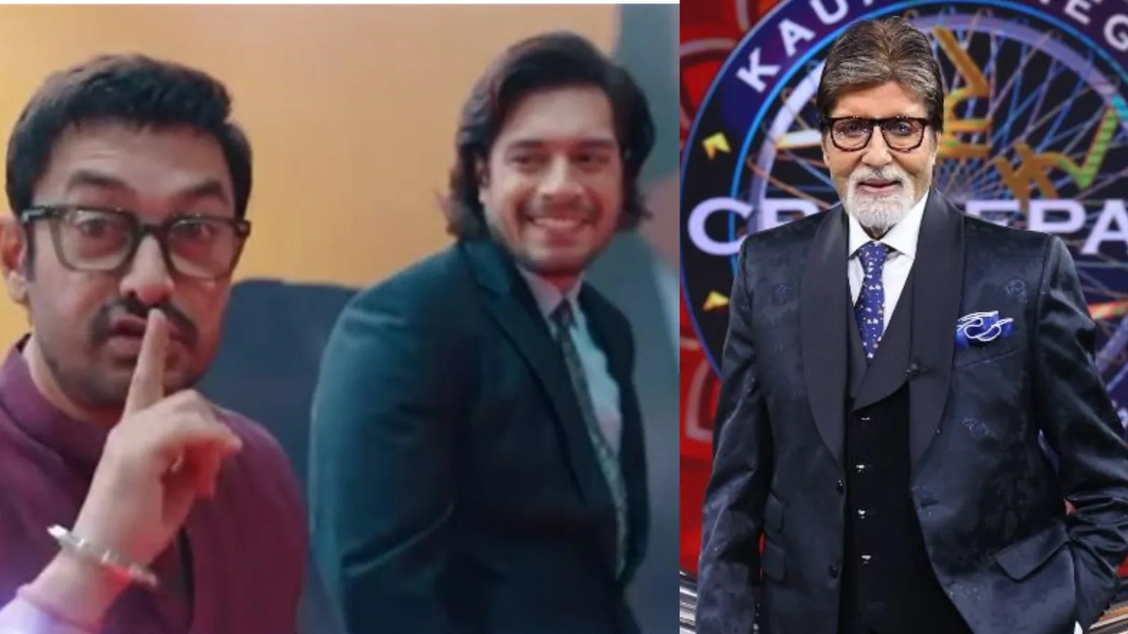 Aamir Khan is shocked as son Junaid Khan asks Amitabh Bachchan, ‘Were you excited or nervous at your wedding?’ | Television News