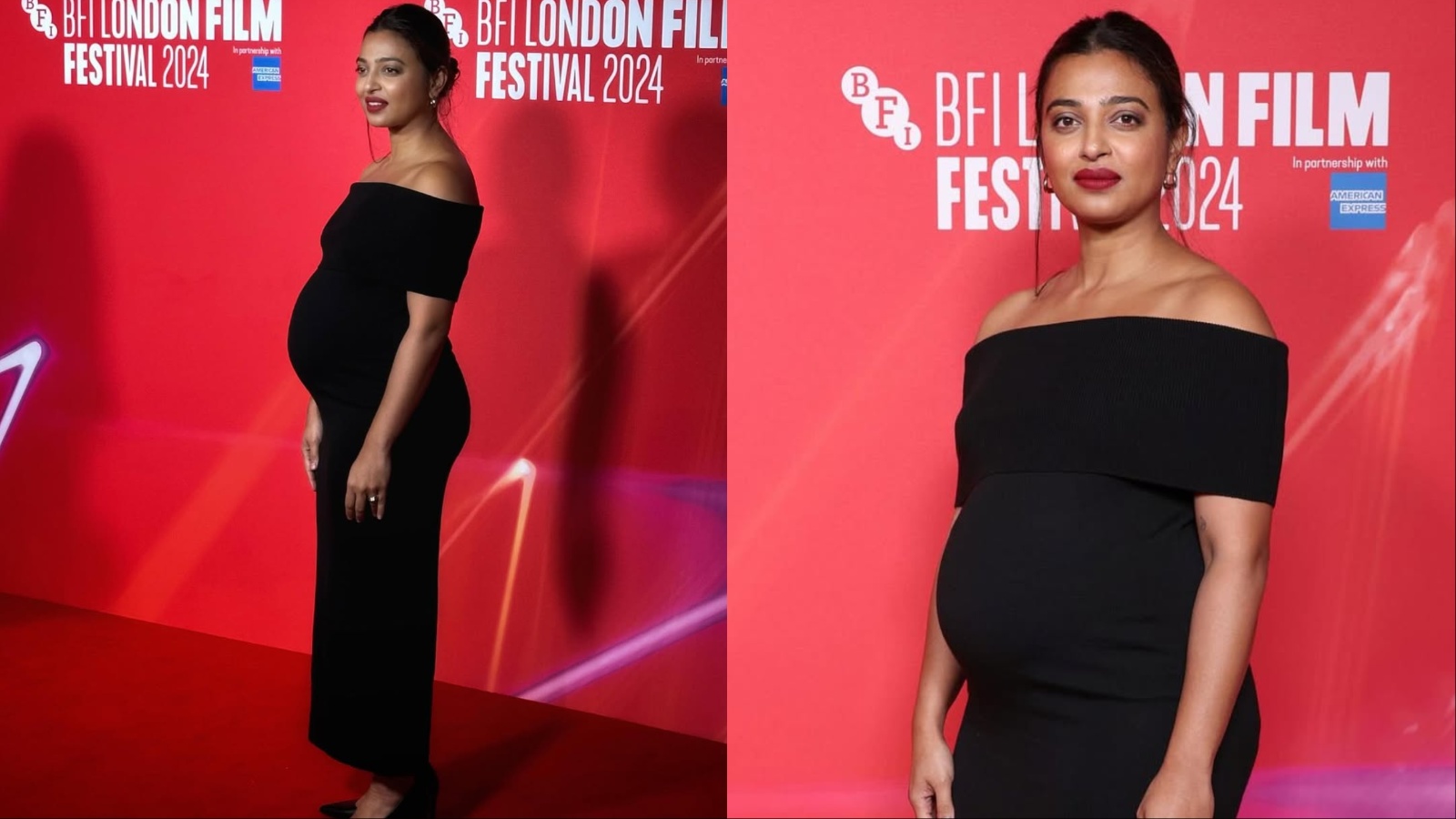 Radhika Apte reveals pregnancy, debuts baby bump at red carpet premiere of her film Sister Midnight. See pictures | Bollywood News